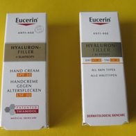 2 x * Eucerin " Anti Age Hyaluron Filler Handcreme Tagespflege LSF 30 NEU Set