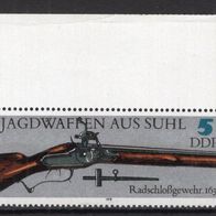 DDR 1978 Jagdwaffen aus Suhl MiNr. 2376 L postfrisch Eckrand oben links