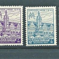 SBZ " Lpz. Messe Mi 162A-165 A Satz 1946 * * Postfrisch Sowjet. Zone. West Sachsen