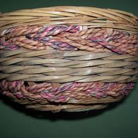 Korb Weide Sisal Innen Foliert f. Ostern Aufbewahrung Präsentkorb Brötchenkorb Ø 17cm
