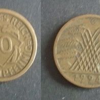 Münze Deutsches Reich: 10 Rentenpfennig 1924 - G