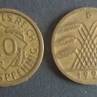 Münze Deutsches Reich: 10 Reichspfennig 1925 - D
