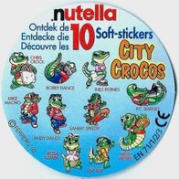 Nutella City Crocos 1993 - SATZ 10 Softsticker