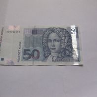 50 Kuna ( Reiserest , Urlaubsgeld) Banknote von 2012 Pedeset Kuna