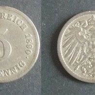 Münze Deutsches Reich: 5 Pfennig 1890 - F