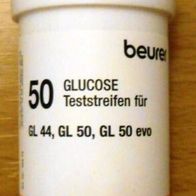 Beurer GL44 / GL50 / GL50 evo Blutzucker - 50 Teststreifen - NEU & OVP -