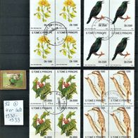 S. Thomas & Prince " Mi 1330-1333 Satz im 4er 1992 ° Gestempelt Block Set Lot Super