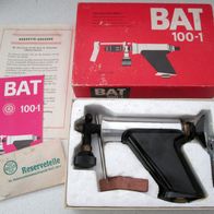 DDR Hausrat * Lötlampe BAT 100-1 * Pistolenform - mit originaler Verpackung 