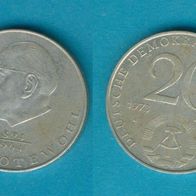 DDR 20 Mark 1973 Grotewohl