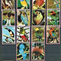 Äquatorialguinea Ecuatorial Guinea " Vögel Birds 14er Lot Set * * Postfrisch Afrika