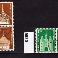 Sz034 - Schweiz Mi. Nr. 862 und 886 - jeweils 2-fach o <