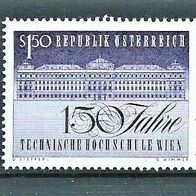 Österreich 1965 " 150 Jahre Techn. Hochschule Wien Mi 1098 * * Postfrisch Sondermarke
