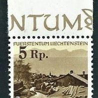 Lichtenstein 1949 " Gemeinden & Landschaften FL Freimarke Mi 267 * * Postfrisch Rand