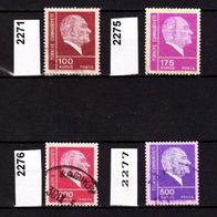 Tü012- Türkei Mi. Nr. 2271 + 2275 + 2276 + 2277 Kemal Atatürk o <