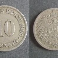 Münze Deutsches Reich: 10 Pfennig 1900 - A