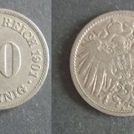 Münze Deutsches Reich: 10 Pfennig 1901 - A
