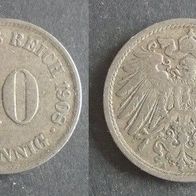 Münze Deutsches Reich: 10 Pfennig 1908 - A
