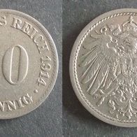 Münze Deutsches Reich: 10 Pfennig 1914 - A