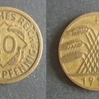Münze Deutsches Reich: 10 Rentenpfennig 1924 - F