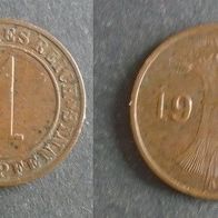Münze Deutsches Reich: 1 Reichspfennig 1924 - A