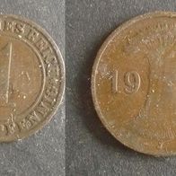 Münze Deutsches Reich: 1 Reichspfennig 1925 - J