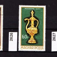 Un112 - Ungarn Mi. Nr. 2625 bis 2627 Goldschmiedekunst o <