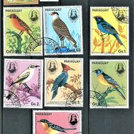 Paraguay 1985 " Vögel Birds Mi 3863-3869 kompl. Satz ° Gestempelt Süd-Amerika