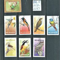 Nicaragua 1986 " Vögel Birds Mi 2637-2643 kompl. Satz ° Gestempelt Mittel-Amerika Rar