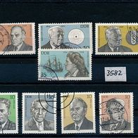 3582 - DDR Briefmarken Michel Nr.2406-2408,2410,2454-2457 gest Jahrg 1979