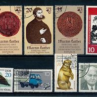 3617 - DDR Briefmarken Michel Nr.2677,2690,2699,2703,2745,2754-2756 gest. Jahrg 1982