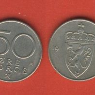 Norwegen 50 Öre 1974