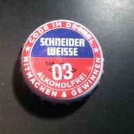 Kronkorken - Schneider Weisse - Alkoholfrei -03 mitmachen und Gewinnen