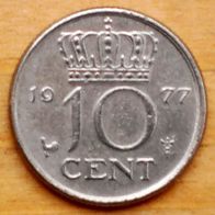 10 Cents 1977 Niederlande