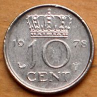 10 Cents 1978 Niederlande