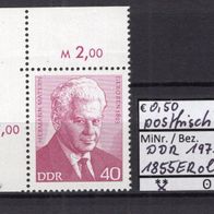 DDR 1973 Persönlichkeiten der deutschen Arbeiterbewegung (I) MiNr. 1855 postfrisch ER
