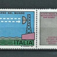 Italien 1982 " Ita. Ausland Technologie Mi 1800 & 1801 Zd mit Zf als Satz °Gestempelt