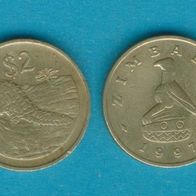 Simbabwe 2 Dollar 1997
