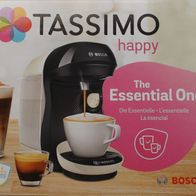 Kaffee- Kapselmaschine Bosch Tassimo HAPPY TAS 1007 creme/ grau, neu & OVP