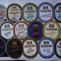 14 Bier-Etiketten - Brauerei Scherdel, Hof, Bayern, Germany