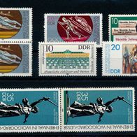 3627 - DDR Briefmarken Michel Nr.2783,2813,2826,2830,2839,2840 gestempelt Jahrg 1983