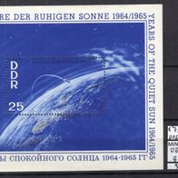 DDR 1964 Blockausgabe: Internationale Jahre der ruhigen Sonne Block 20 postfrisch