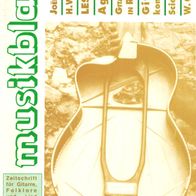 Musikblatt Nr. 3/91 Juni/ Juli 1991 - Zeitschrift für Gitarre, Folklore und Lied