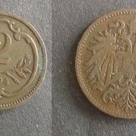 Münze Österreich Alt: 2 Heller 1894