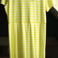 Damen Kleid Gelb-Weiß Gr.L Gr.40-42 JEAN Pascale