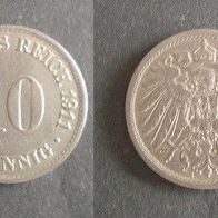 Münze Deutsches Reich: 10 Pfennig 1911 - A