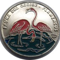 Kuba 1 Peso, 1994, Karibische Fauna - Amerikanischer Flamingo ## K3