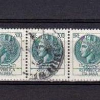 I034-Italien Mi. Nr. 1369 - 4-fach - Italia mit Mauerkrone o <