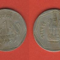 Indien 1 Rupee 1990