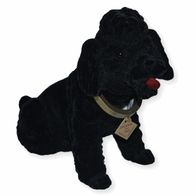 RAKSO Wackelhund Pudel Schwarz – Sitzende Dekofigur Mit Wackelndem Kopf, 20,5 Cm Hoch