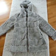 Lanshifei New Design Imitat Pelz Mantel Jacke Gr. L Winter Neu